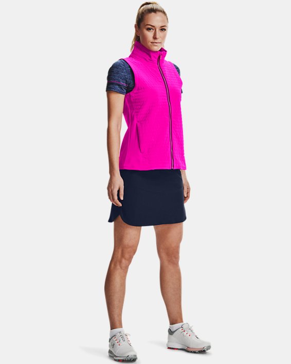 Women's UA Storm Revo Full Zip Vest, Pink, pdpMainDesktop image number 2